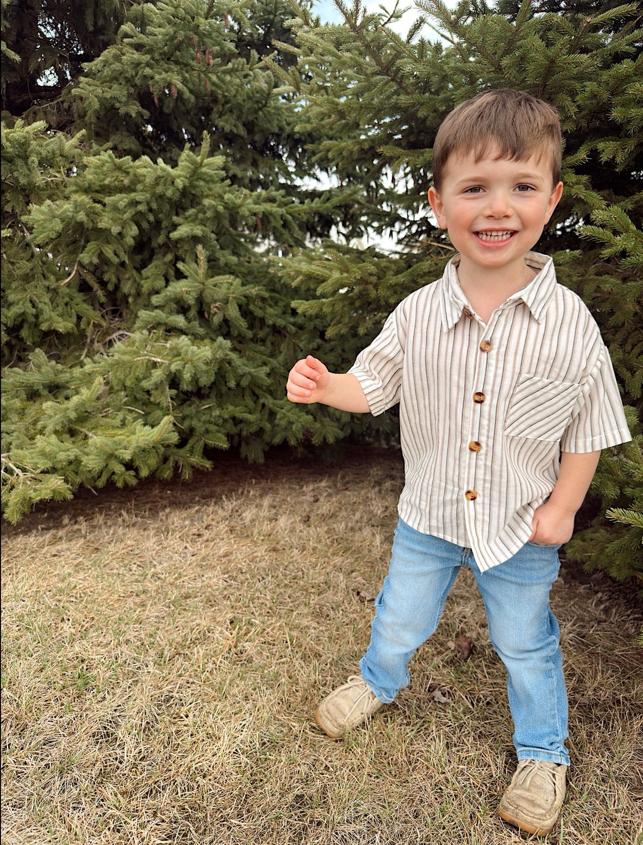 Striped Button-Up