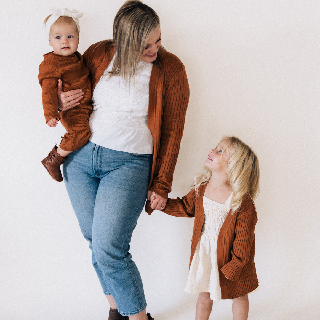 Camel Knit Cardigan Sweater