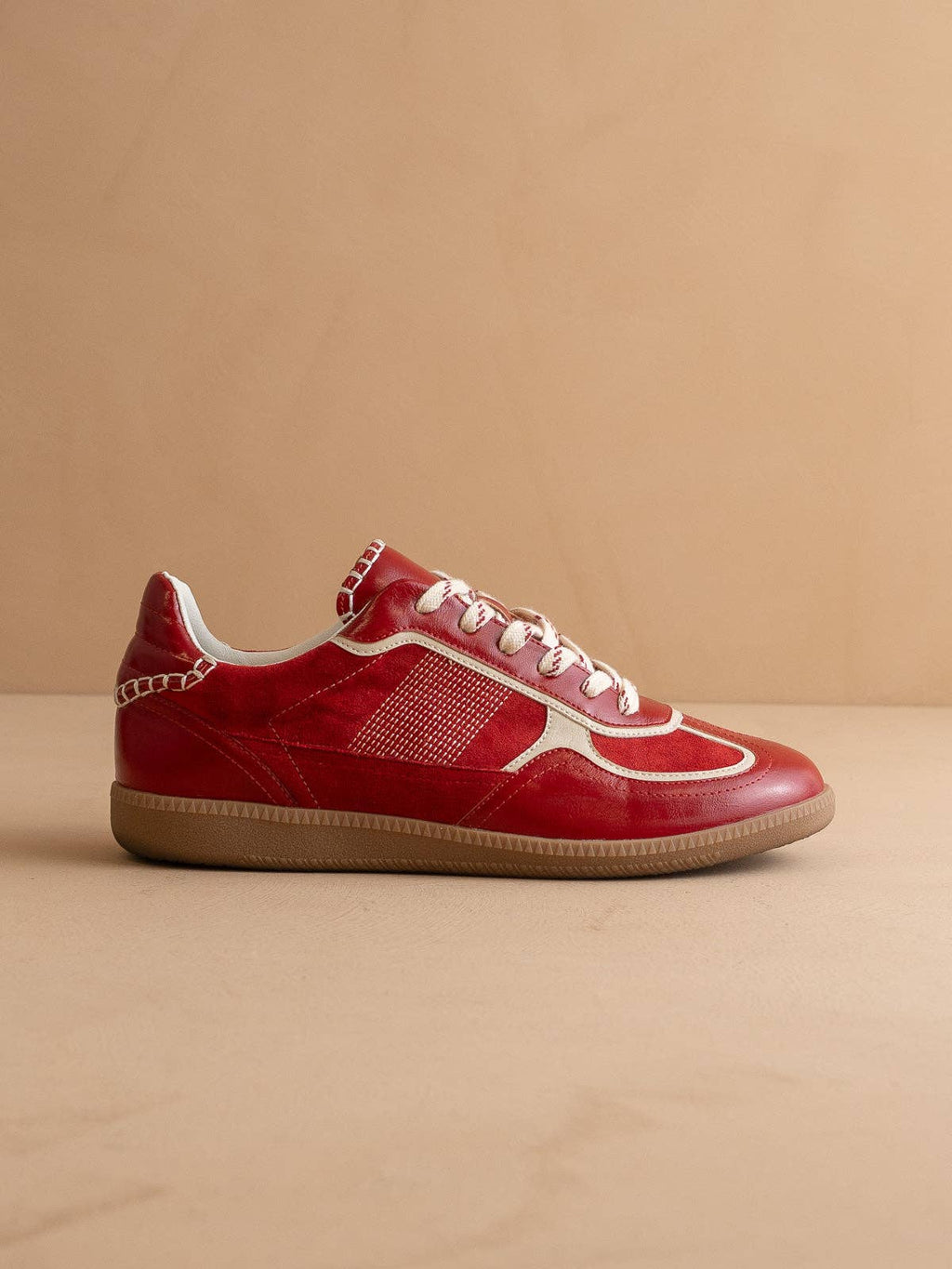 The Dalia | Cherry Lace Up Sneaker