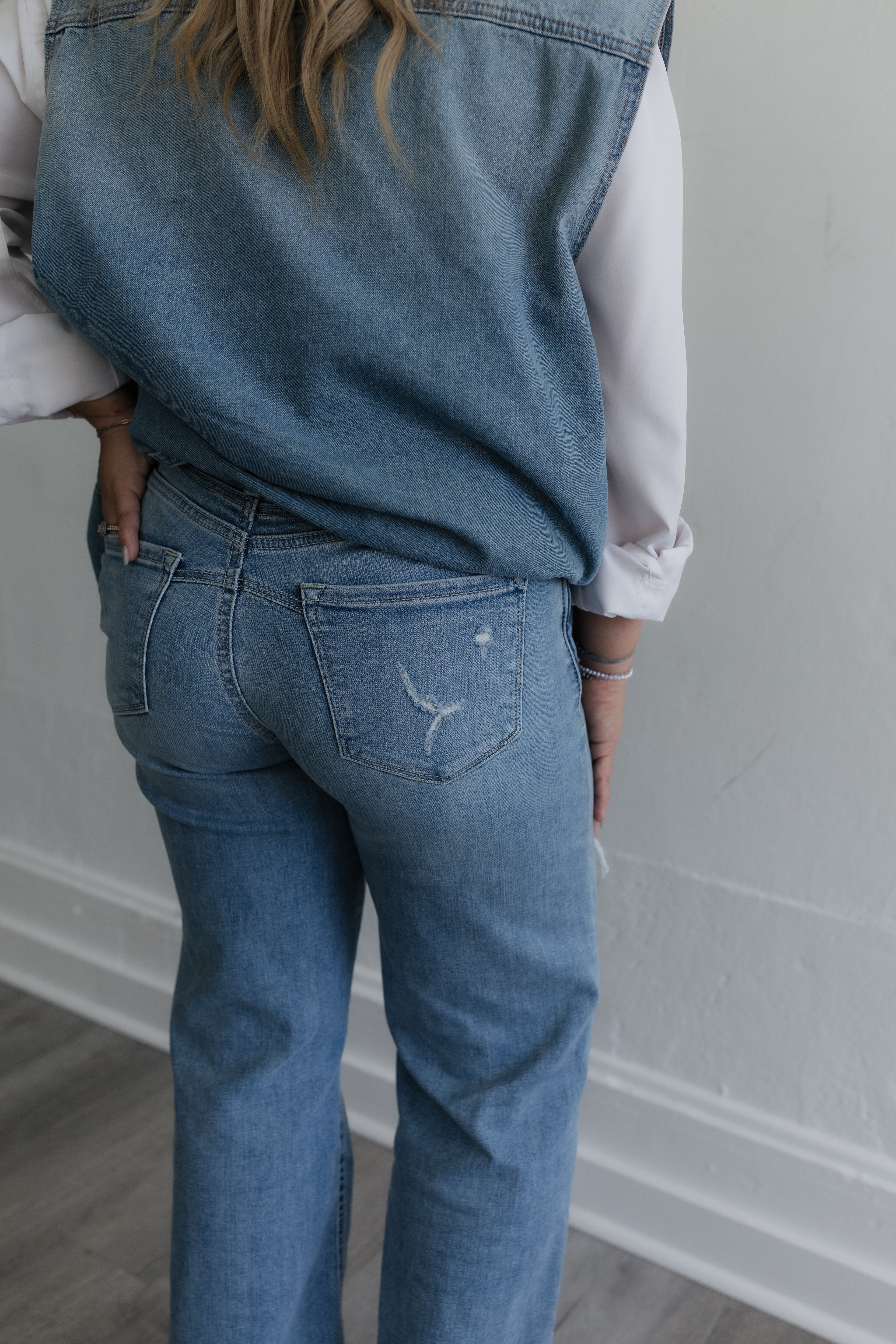 Corset 90'S Vintage High Rise Comfort Wide Jeans