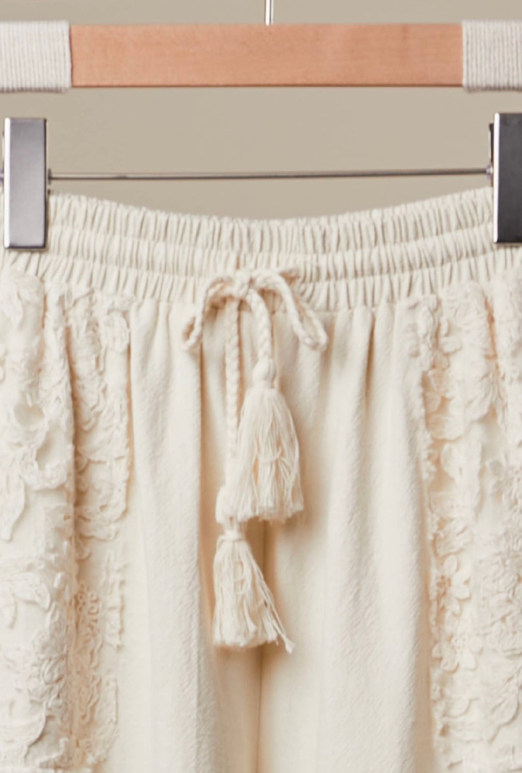 Lace Patchwork Jogger Pants