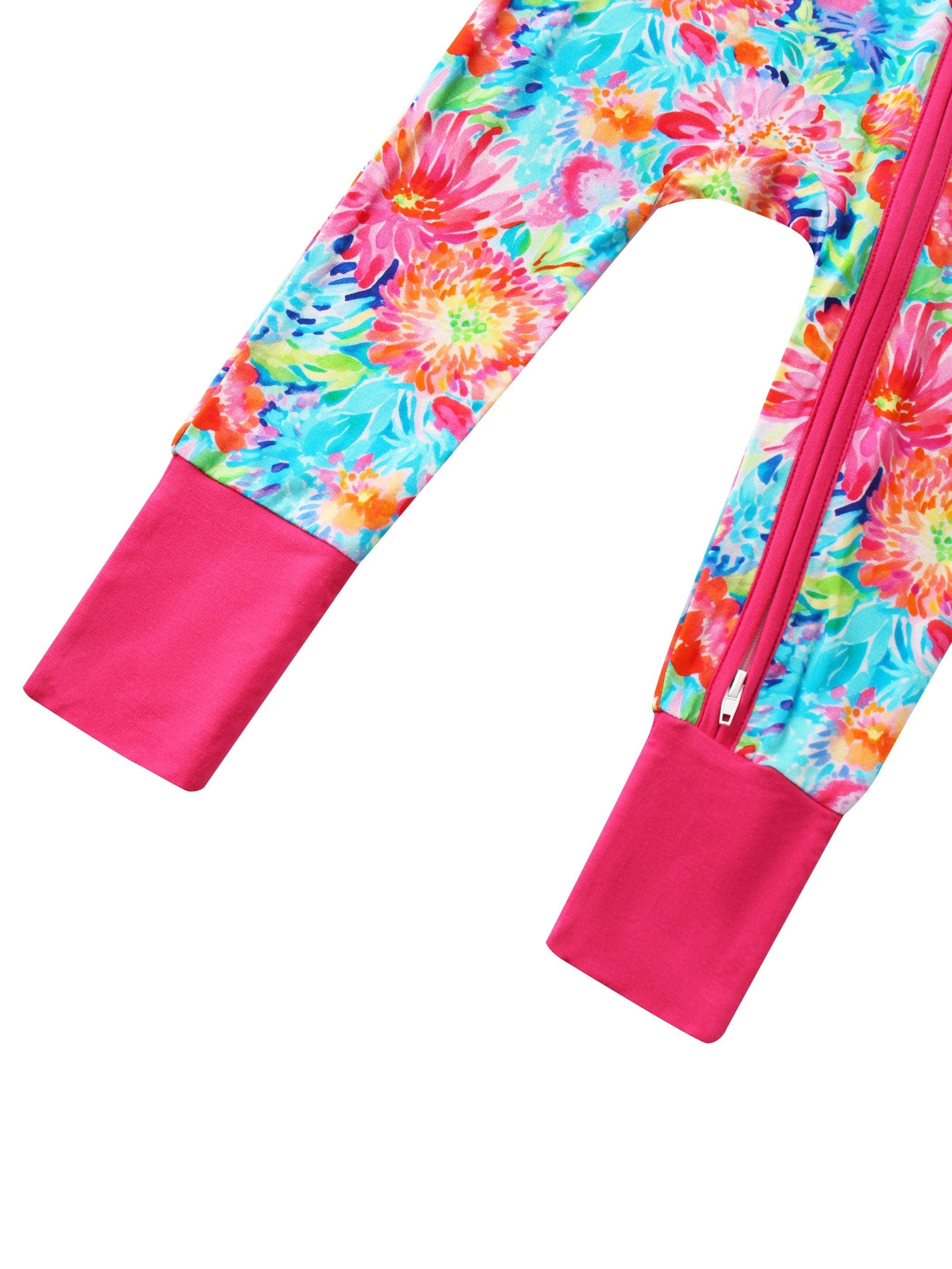 Coral Garden Bamboo Convertible Zippy Romper