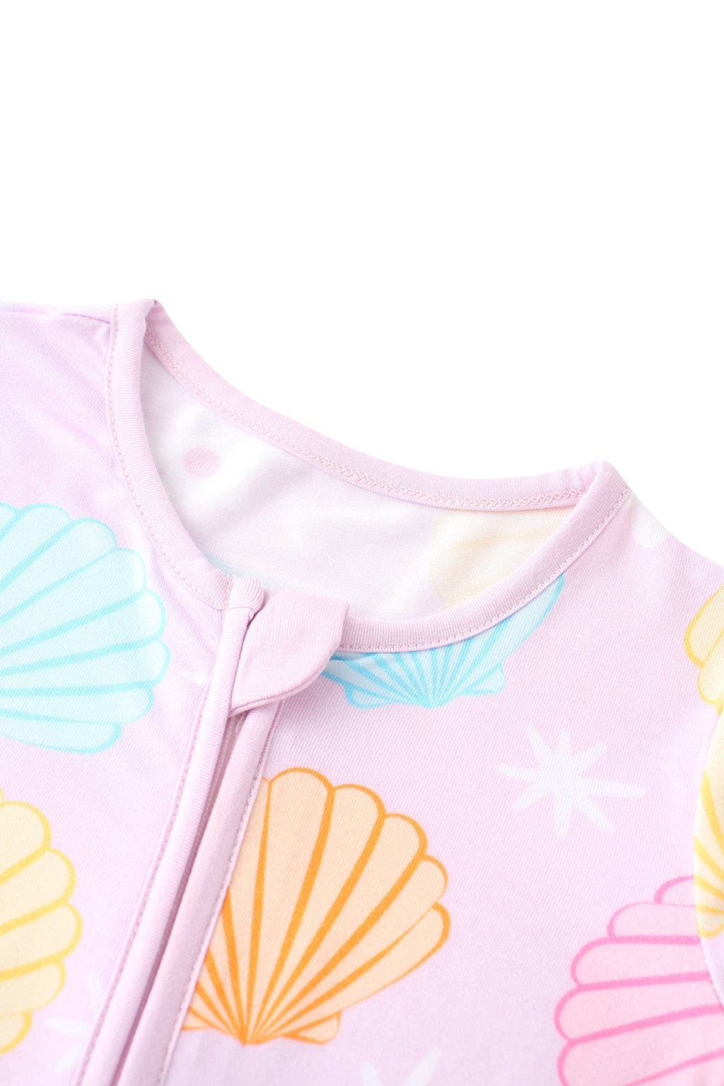 Pastel Seashell Bamboo Convertible Zippy Romper
