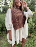 Layered Knit Vest Dress