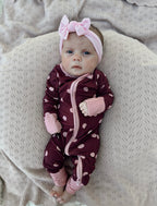 Mulberry Polkadot Bamboo Sleeper