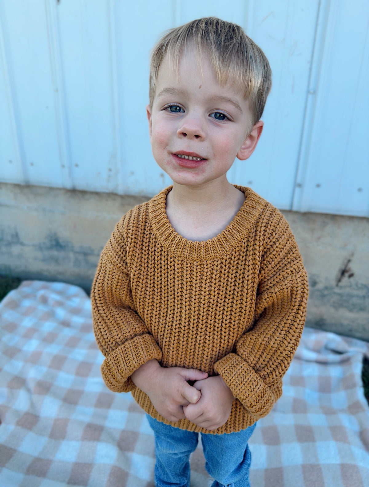Chunky Knit Braided Sweater