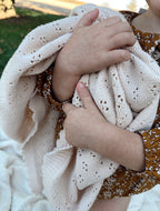 Grace Knitted Cotton Baby Blanket