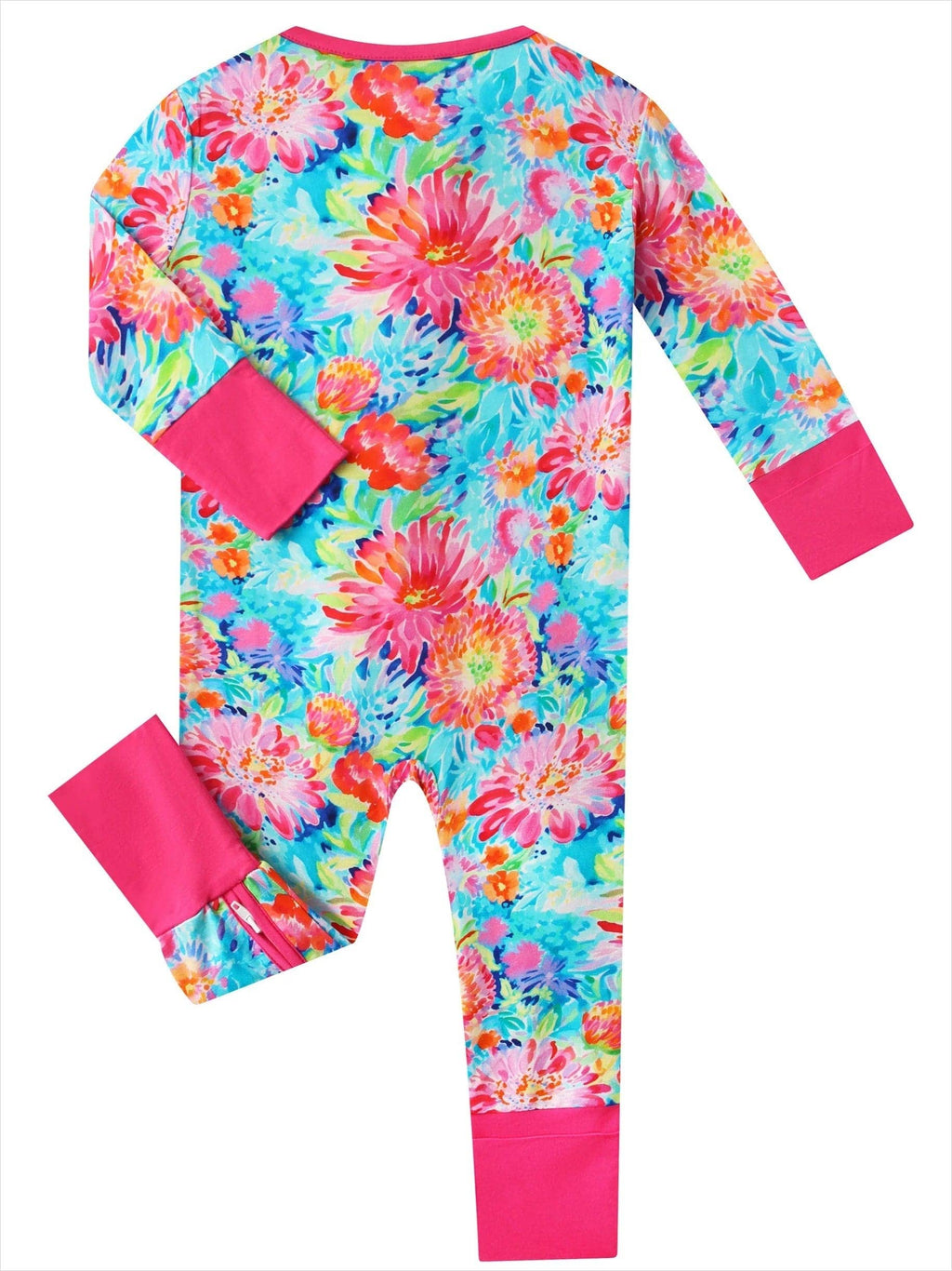 Coral Garden Bamboo Convertible Zippy Romper