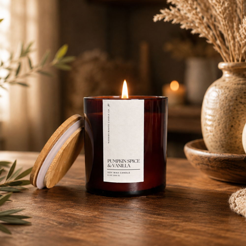 Pumpkin Spice & Vanilla | 9oz Soy Candle