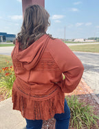 Curvy - Woodland Wanderer Hooded Cardigan