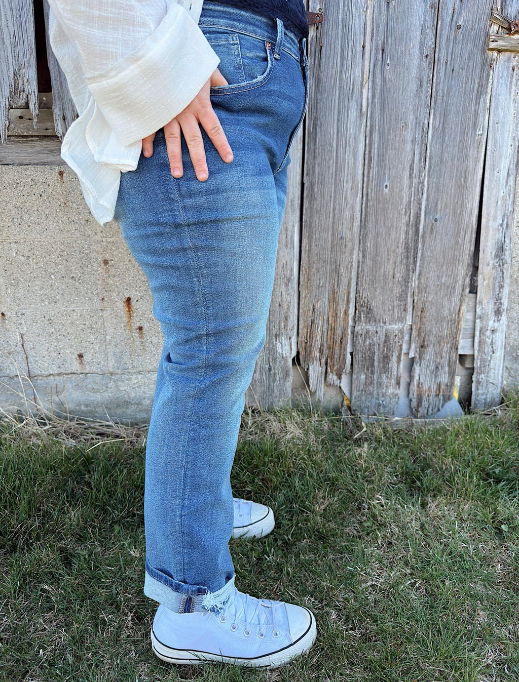 Curvy - High Rise Stretch Jeans
