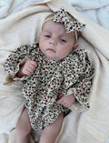 Gemma Floral Romper + Bow
