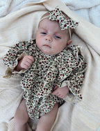 Gemma Floral Romper + Bow