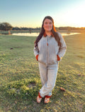 Vintage Contrast Cuffed Jeans