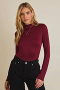 Mock Neck Long Sleeve Bodysuit