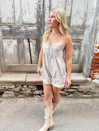Plaid Pocket Romper