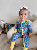 Sunny Blooms Bamboo Convertible Zippy Romper
