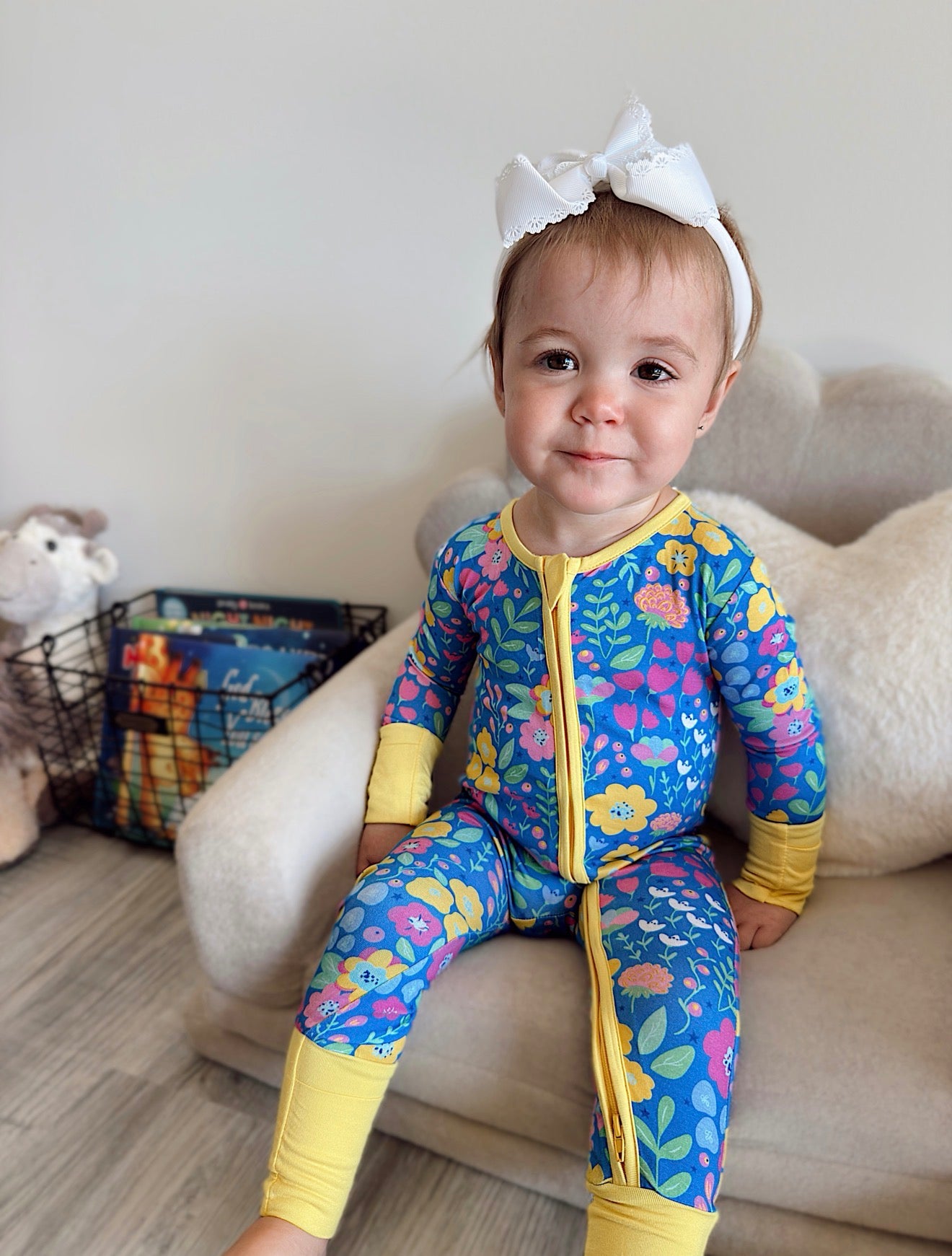 Sunny Blooms Bamboo Convertible Zippy Romper