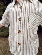 Striped Button-Up