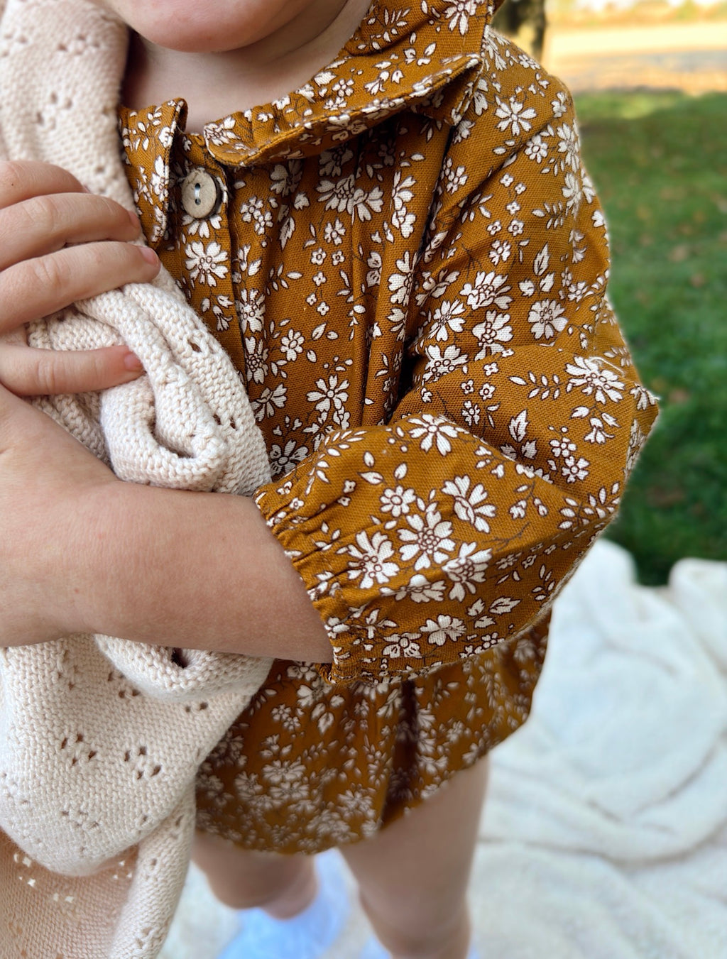 Mustard Floral Romper