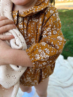 Mustard Floral Romper