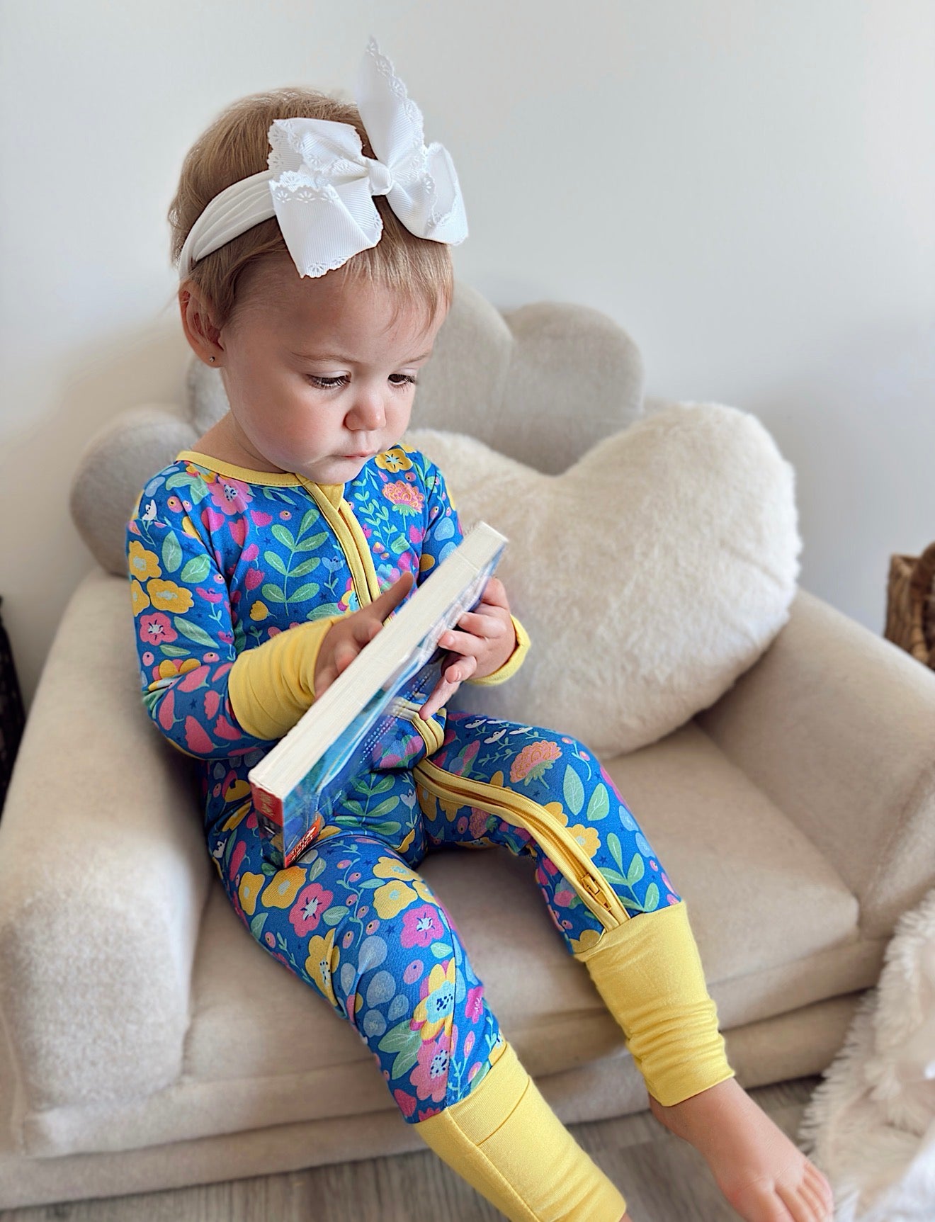 Sunny Blooms Bamboo Convertible Zippy Romper