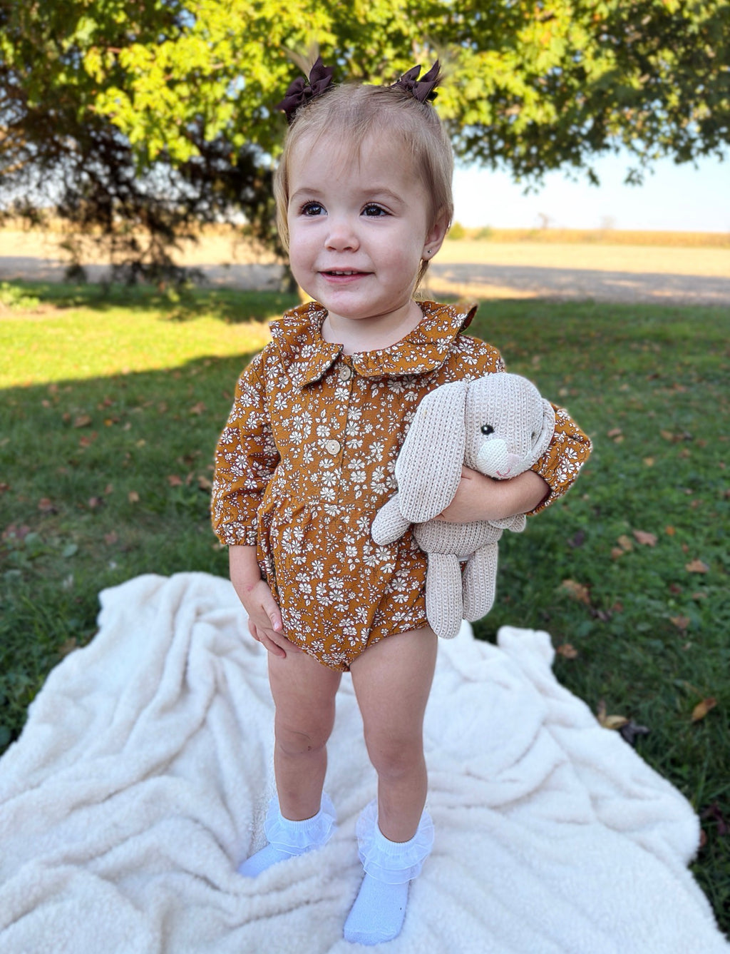 Mustard Floral Romper