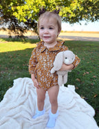 Mustard Floral Romper