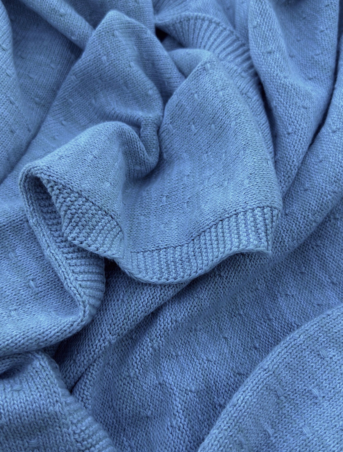 Leo Knitted Cotton Baby Blanket