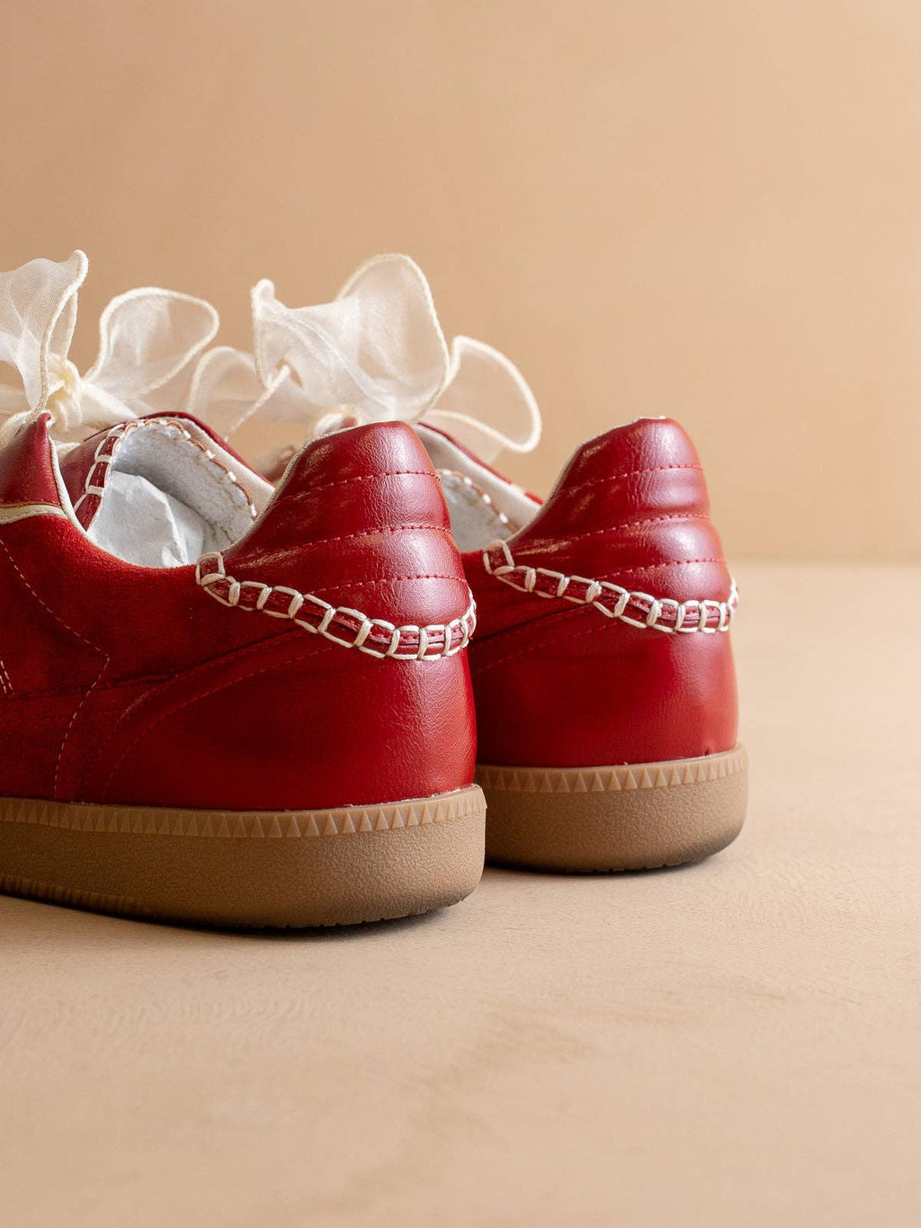 The Dalia | Cherry Lace Up Sneaker