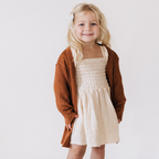 Camel Knit Cardigan Sweater