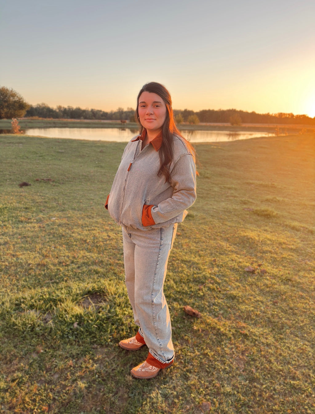 Vintage Contrast Barn Jacket