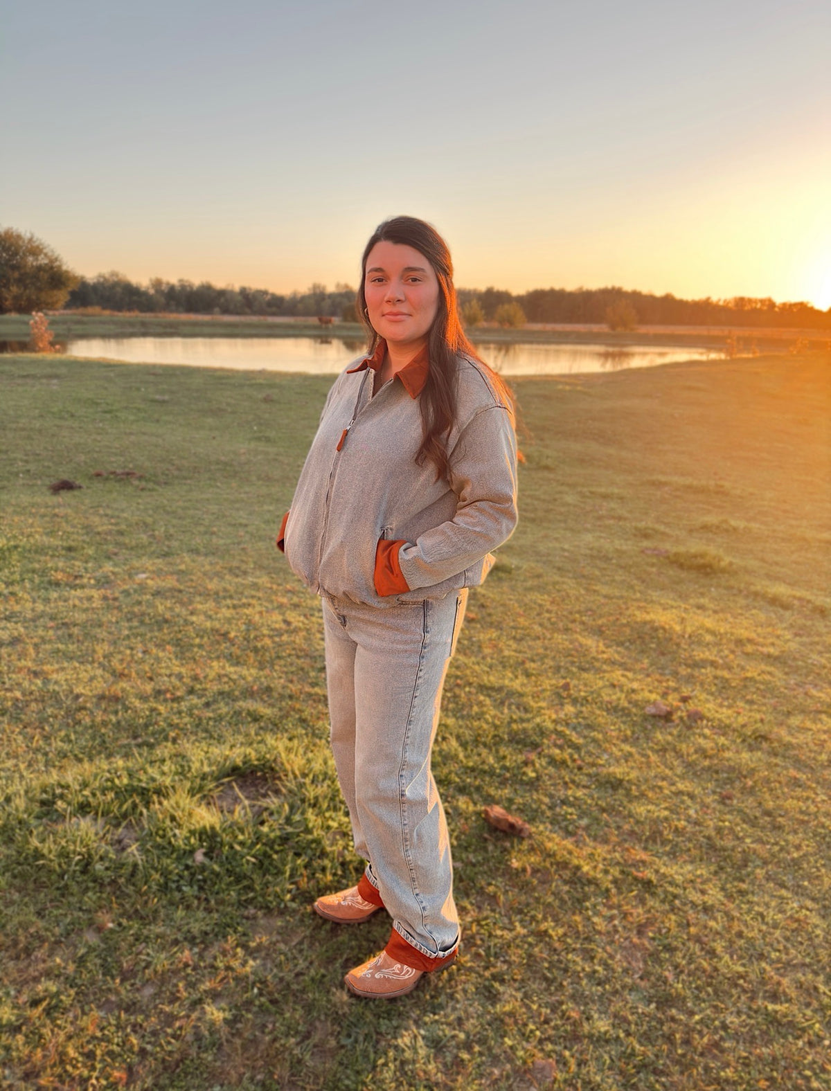 Vintage Contrast Barn Jacket