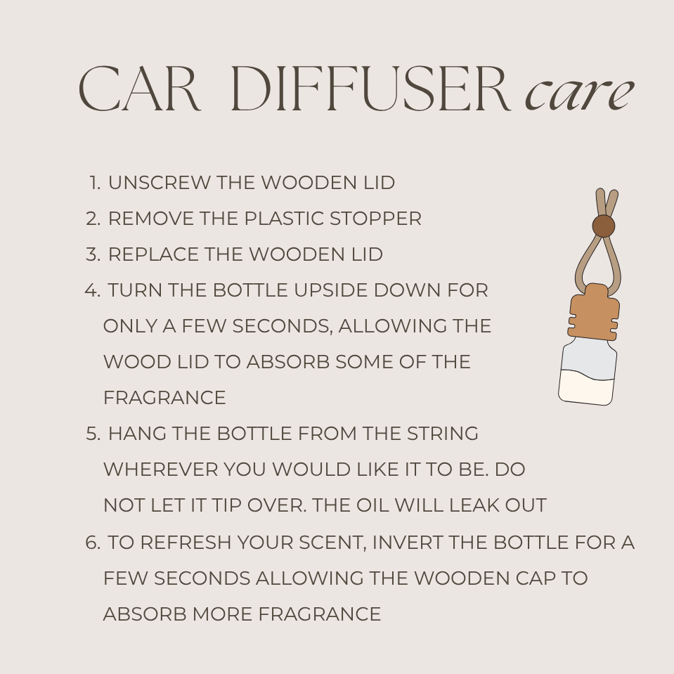 Mango & Coconut Milk | 8ml Hanging Car Diffuser