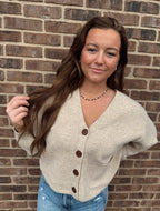 Cuff Button-Up Sweater