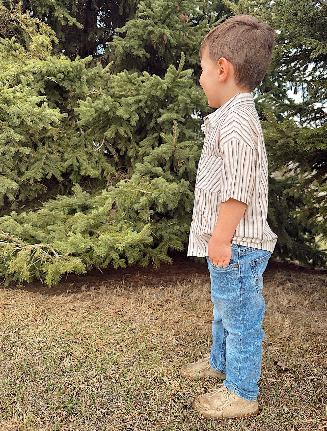 Striped Button-Up