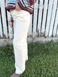 Grommet Detail Drawstring Pants