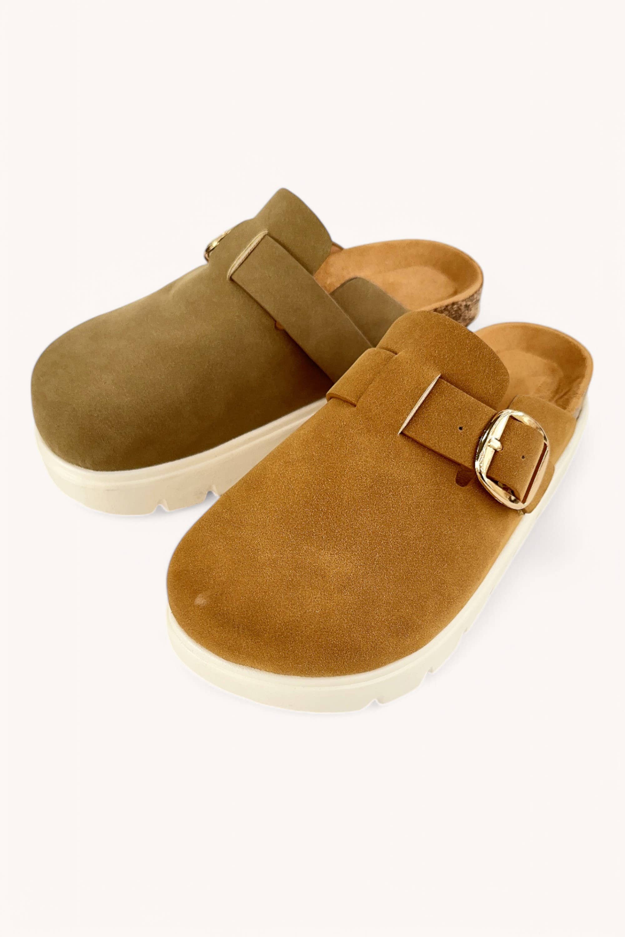 Chunky Lug Sole Clog Sandals