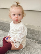 Ivory Lace Romper