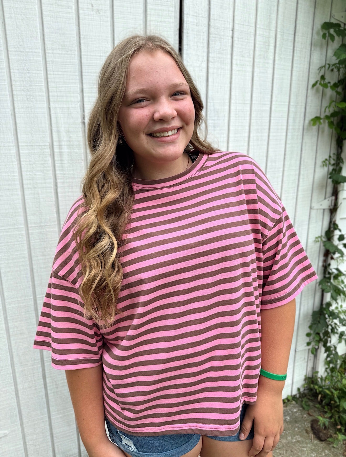 Oversized Stripe Boyfriend Tee