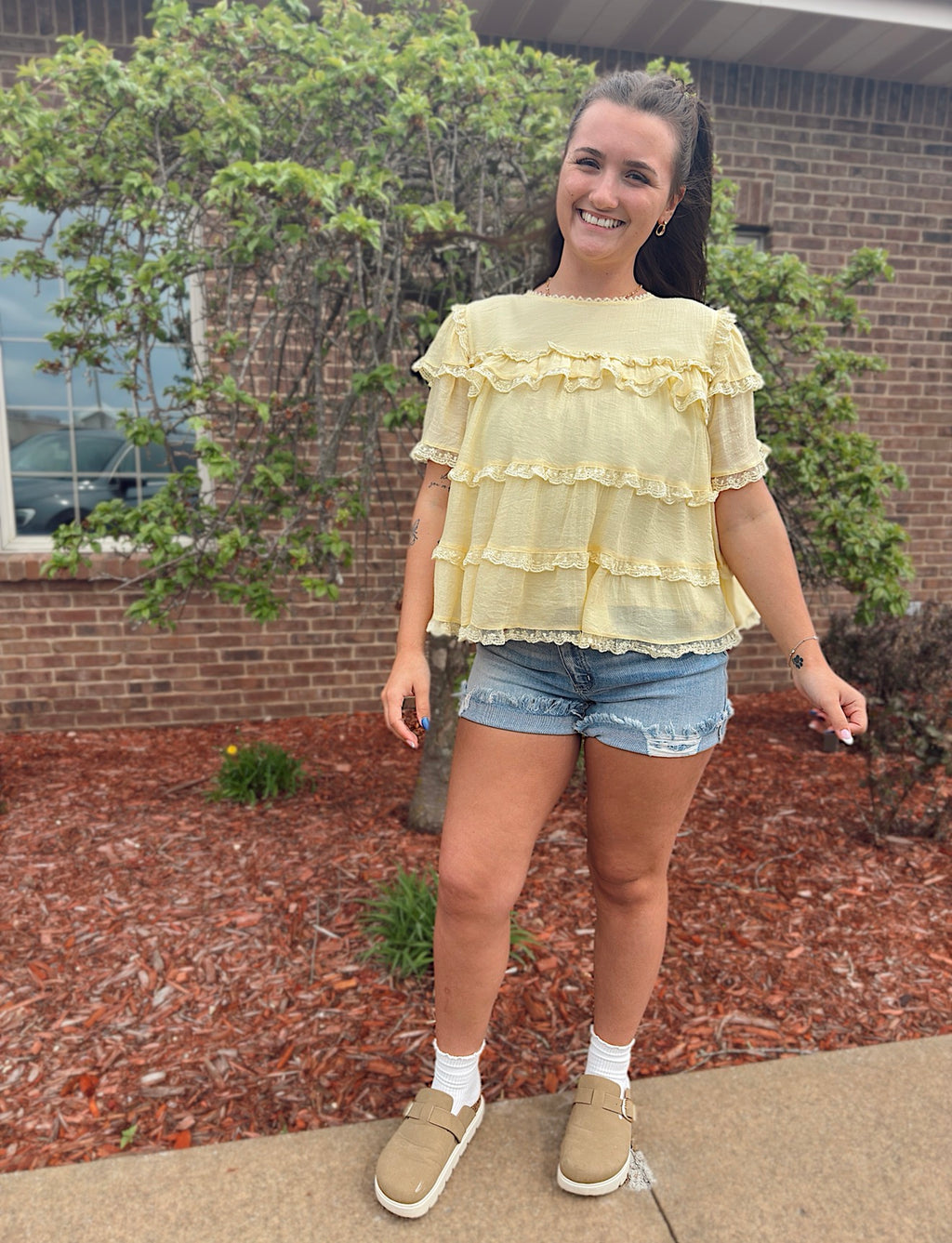 High Rise Crossover Shorts