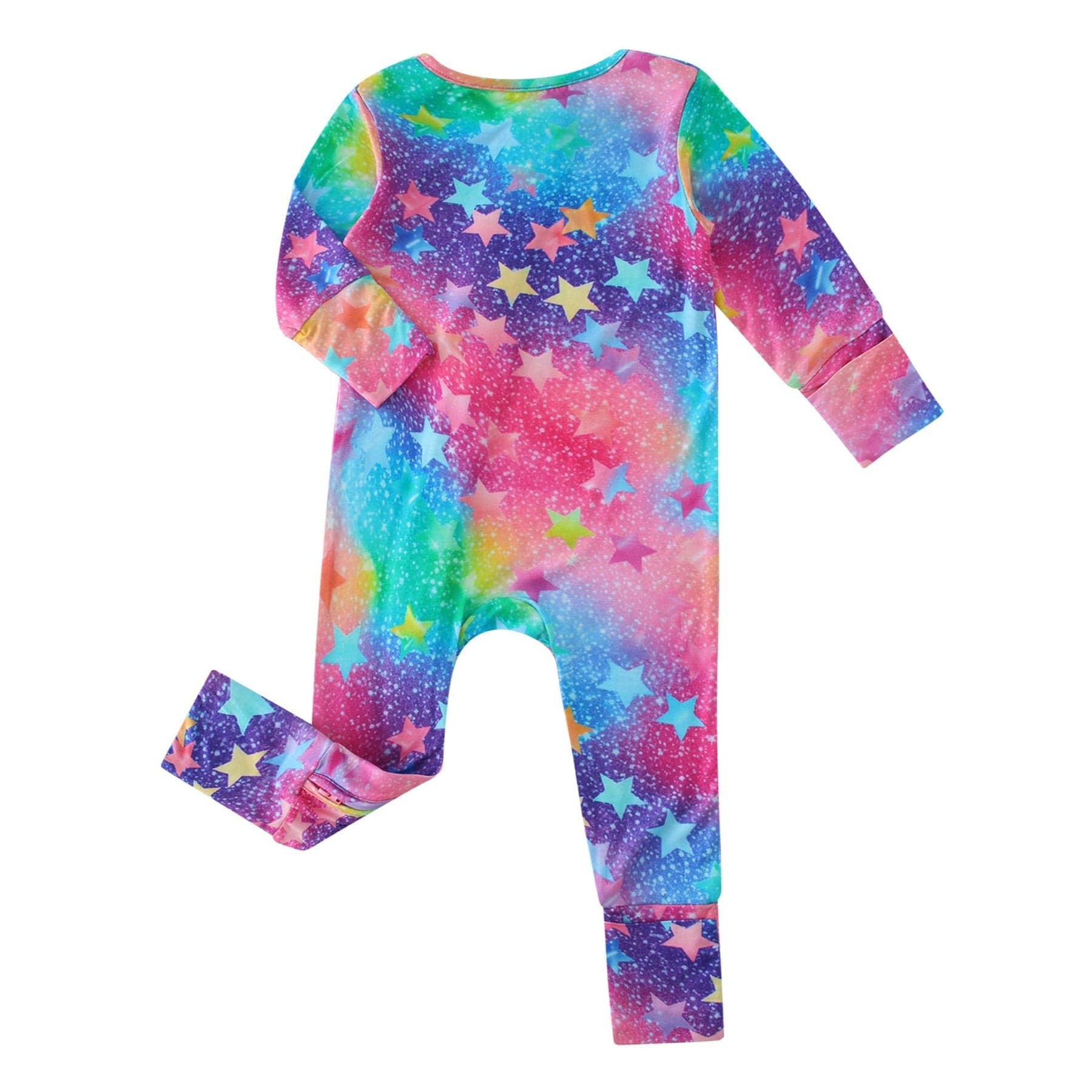 Retro Stars Bamboo Convertible Zippy Romper