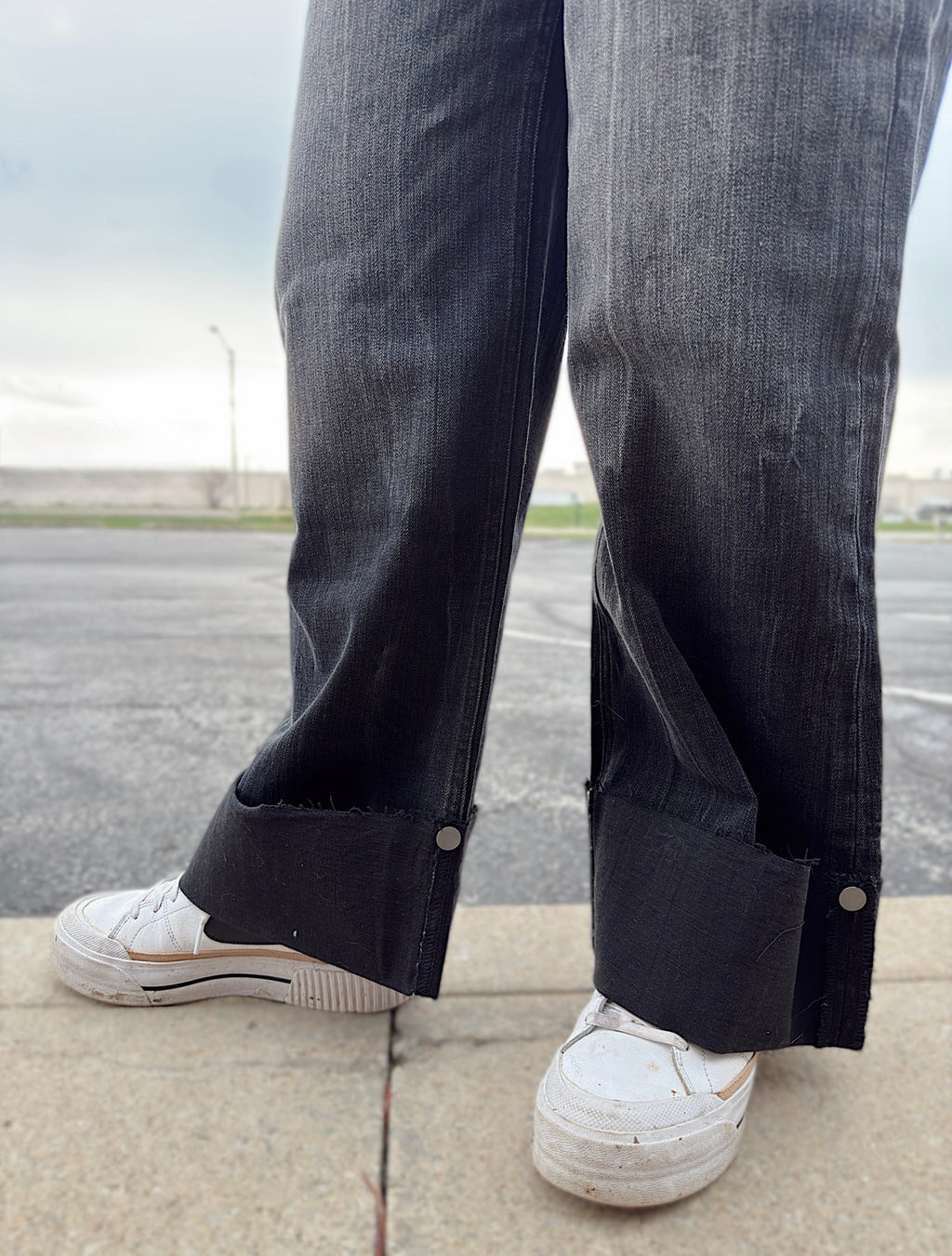 Tummy Control High Rise Wide Jeans