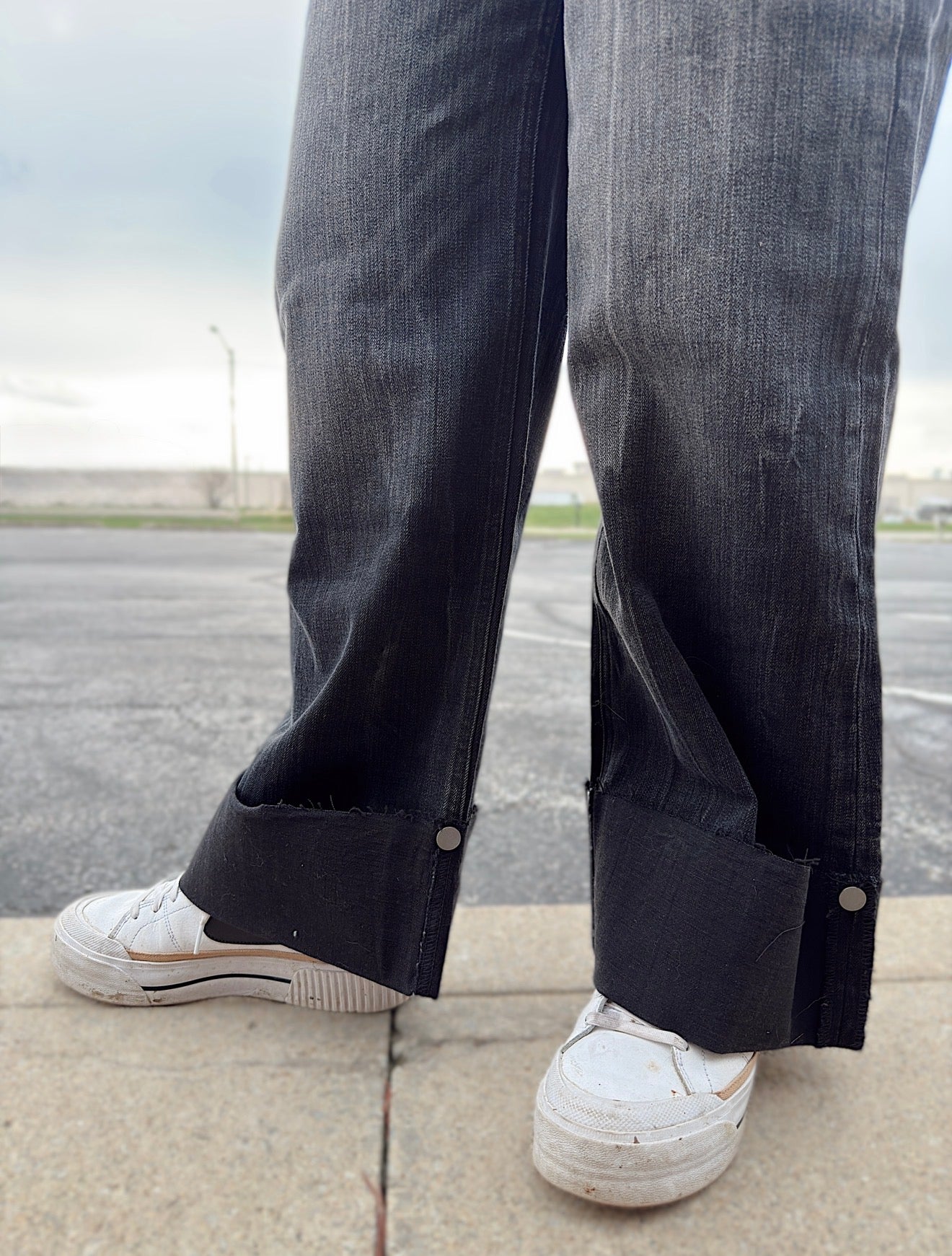 Tummy Control High Rise Wide Jeans