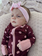 Mulberry Polkadot Bamboo Sleeper