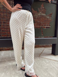 Classic Dot Lace Trim Trousers