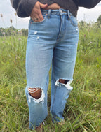 High Rise Relaxed Flare Jeans
