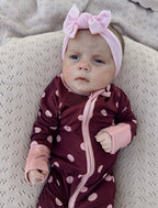 Mulberry Polkadot Bamboo Sleeper