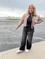Tummy Control High Rise Wide Jeans