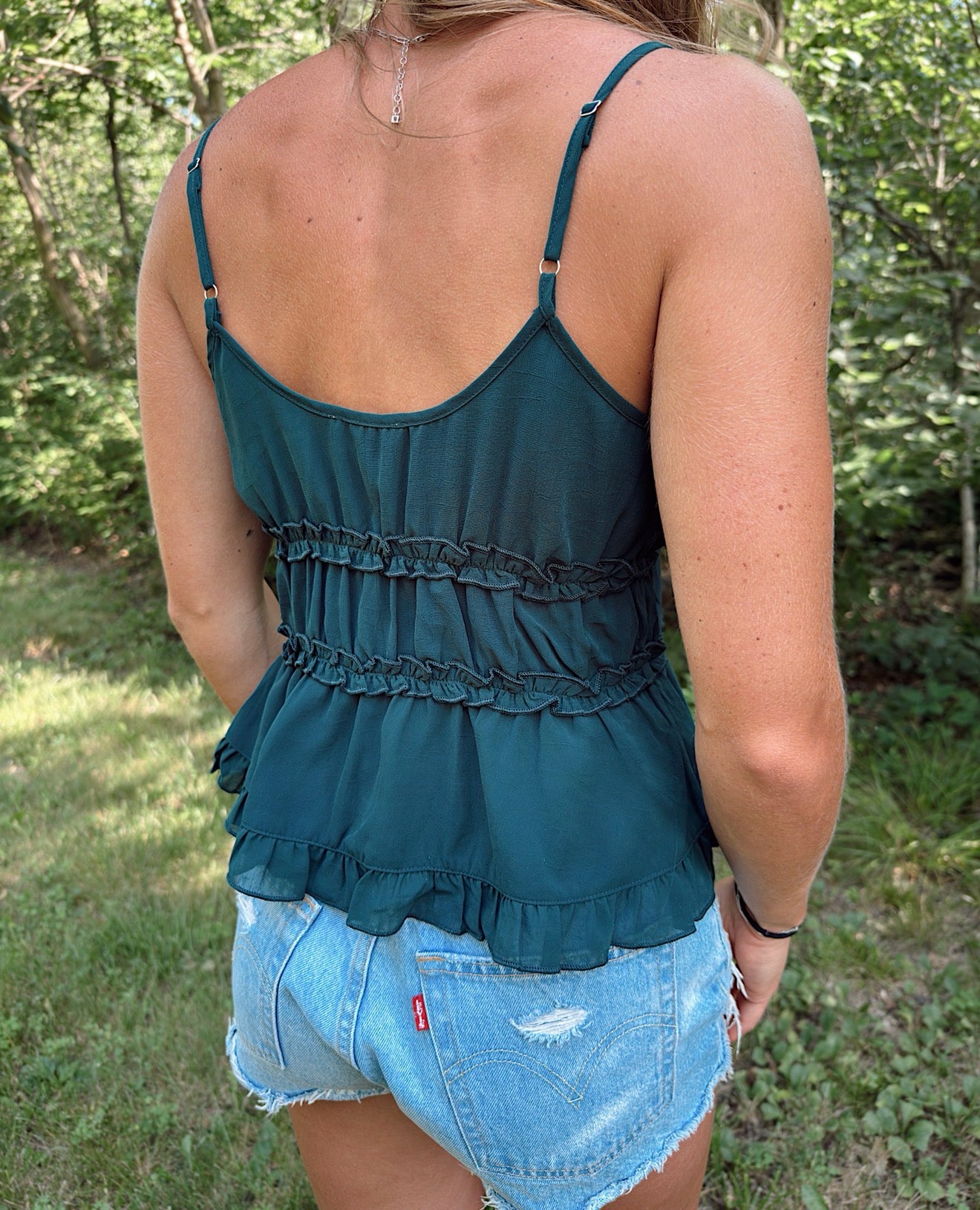 Knotted Ruffle Cami